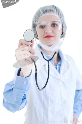 Image of isolated adult woman nurse