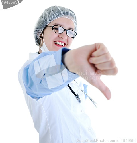 Image of isolated adult woman nurse