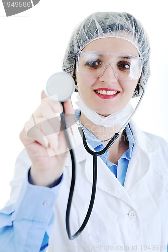 Image of isolated adult woman nurse