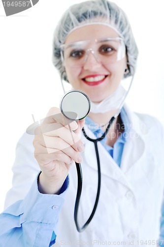 Image of isolated adult woman nurse