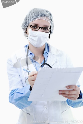 Image of isolated adult woman nurse