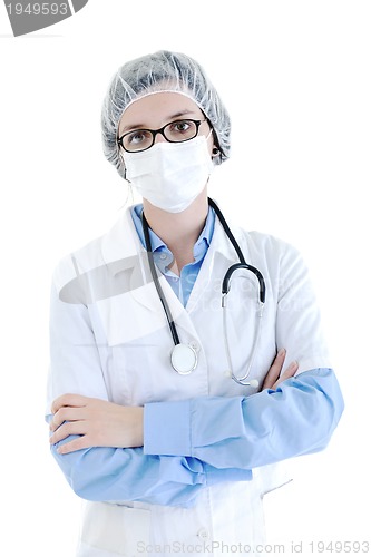 Image of isolated adult woman nurse