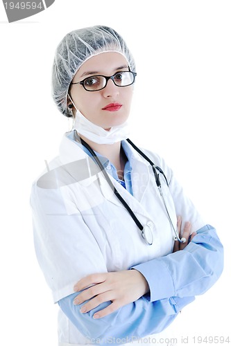 Image of isolated adult woman nurse