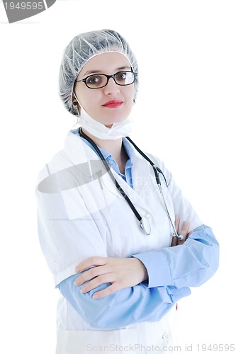 Image of isolated adult woman nurse