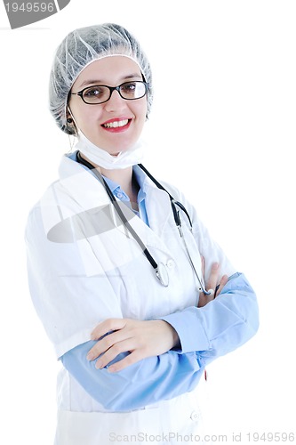 Image of isolated adult woman nurse