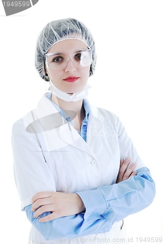 Image of isolated adult woman nurse