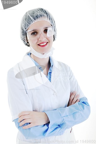 Image of isolated adult woman nurse