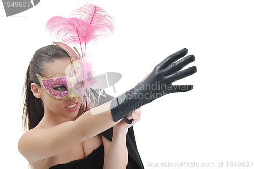 Image of woman with glove