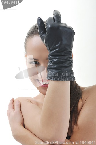 Image of woman with glove