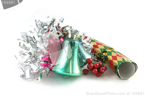 Image of Christmas decorations isolated