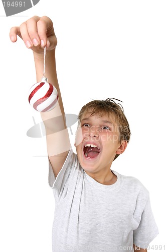 Image of Hanging Christmas baubles