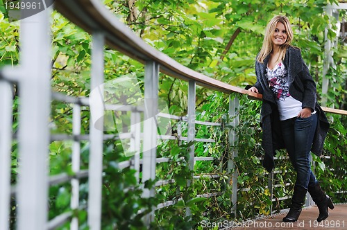 Image of happy woman fashion outdoor 