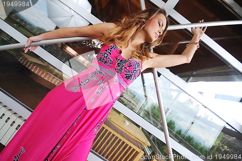 Image of happy woman fashion outdoor 