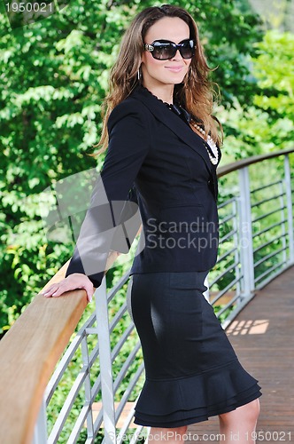 Image of happy woman fashion outdoor 