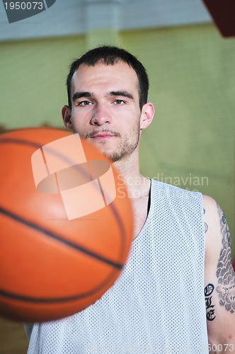 Image of basket ball game player portrait