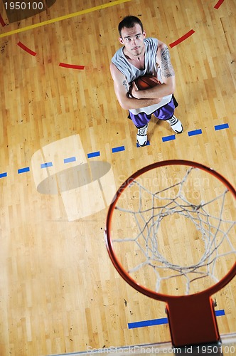 Image of basket ball game player portrait