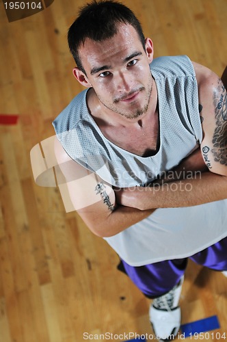Image of basket ball game player portrait