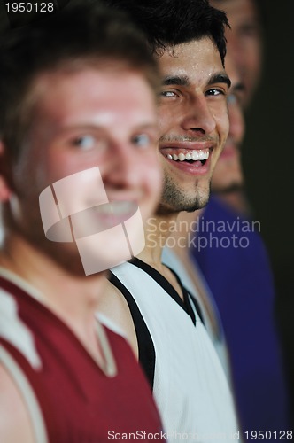 Image of basket ball game player at sport hall