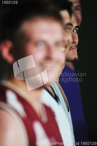 Image of basket ball game player at sport hall