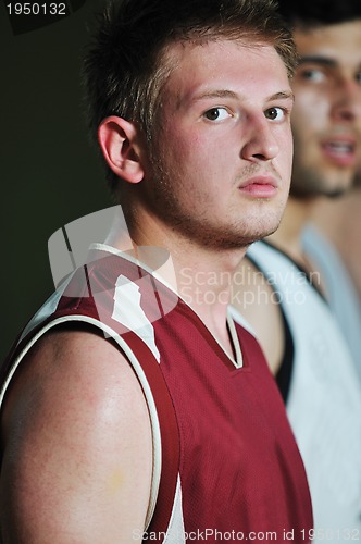 Image of basket ball game player at sport hall