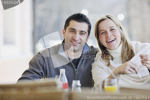 Image of happy couple outdoor 