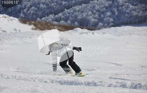 Image of snowboard woman