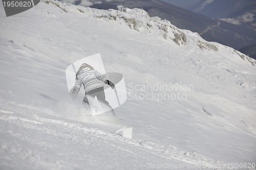 Image of snowboard woman