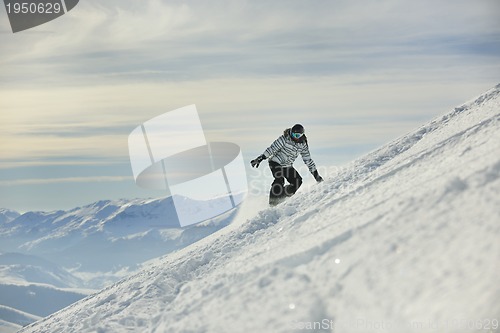 Image of snowboard woman