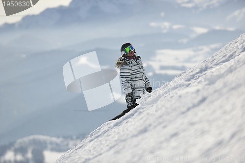 Image of snowboard woman