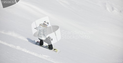 Image of snowboard woman