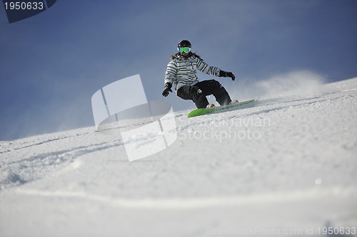 Image of snowboard woman