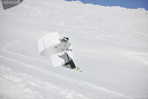 Image of snowboard woman