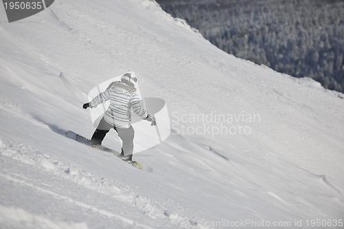 Image of snowboard woman