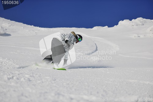 Image of snowboard woman