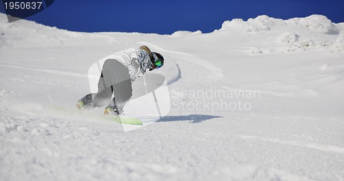 Image of snowboard woman