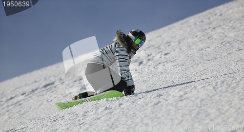 Image of snowboard woman