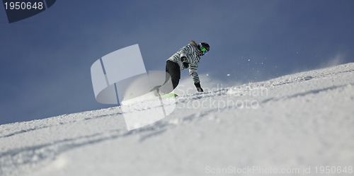 Image of snowboard woman