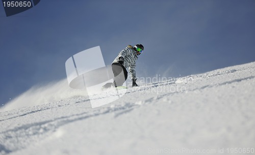 Image of snowboard woman