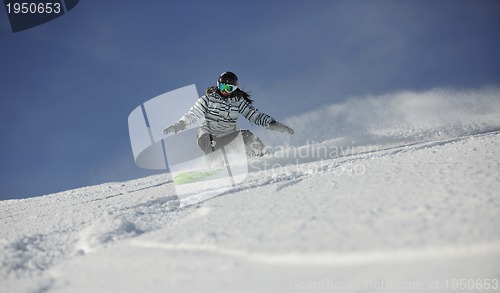 Image of snowboard woman