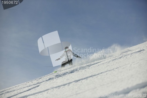 Image of snowboard woman