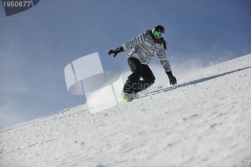 Image of snowboard woman