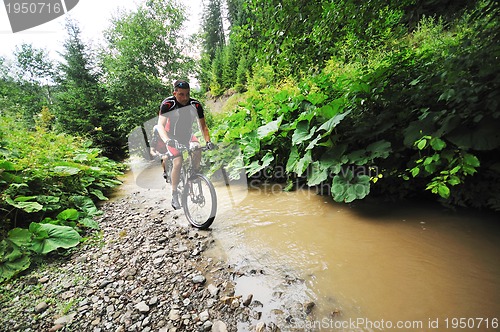 Image of wet mount bike ride