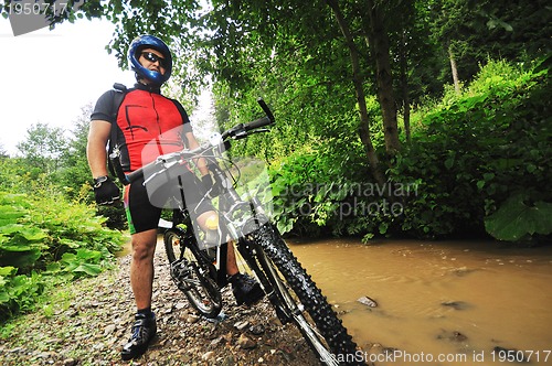 Image of wet mount bike ride