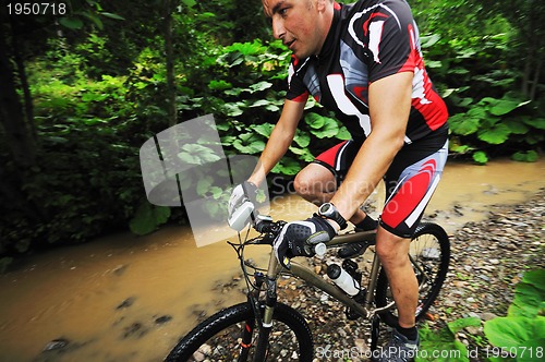 Image of wet mount bike ride