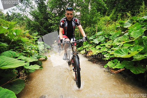 Image of wet mount bike ride