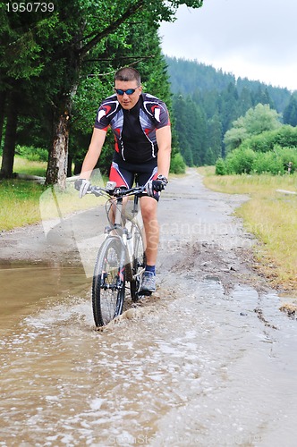 Image of wet mount bike ride