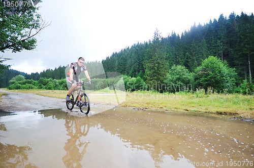 Image of wet mount bike ride