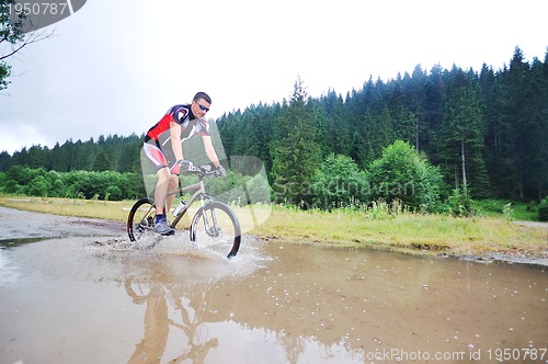 Image of wet mount bike ride