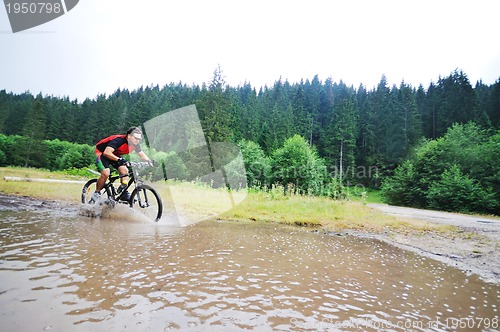 Image of wet mount bike ride