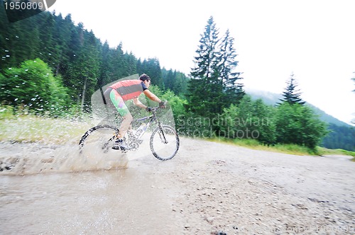 Image of wet mount bike ride